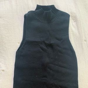 Madewell black turtleneck tank top size S